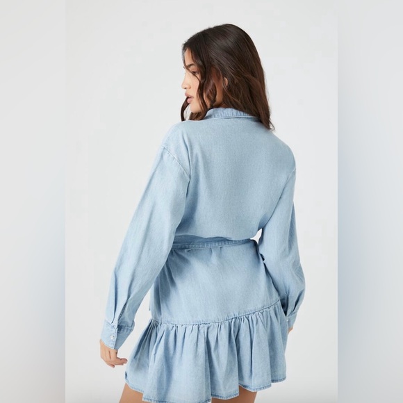 Denim Shirt Dress - Picture 3 of 4